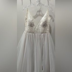 By Watters Ivory Tulle Dress